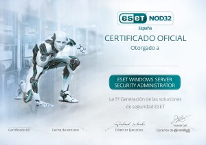 ESET NOD32 España Programa de Certificaciones de Canal