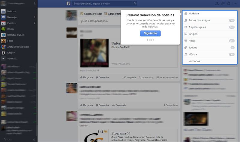 eset nod32 cambios timeline facebook