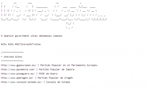 ESET España - Anonymous cumple su promesa y hackean 5 webs de políticos y gobierno