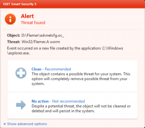 ESET España - ESET NOD32 Antivirus detecta Flamer